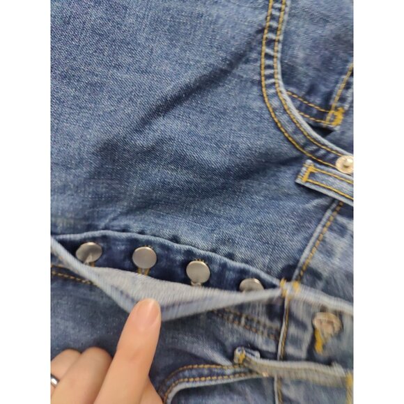 Etica Stanton Relaxed Wide Leg Fistral Medium Wash Button Fly Jeans 28x31 NWT - Picture 7 of 7